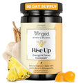 Winged Wellness Rise Up: Energy & Focus Gummies for Women | Pineapple, 60 Gummies