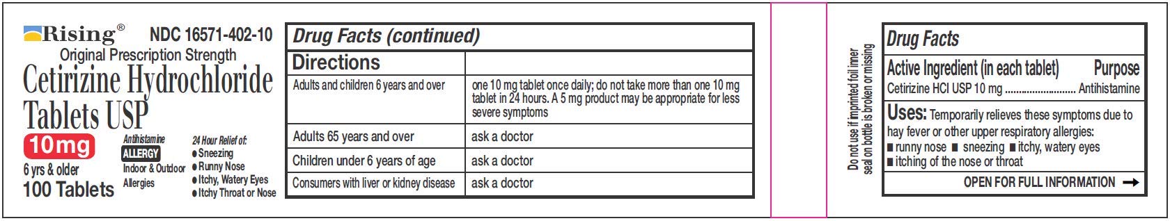 Rising Pharma Cetirizine HCL 10 mg Tablets – 100 Count | All-Day Allergy Relief