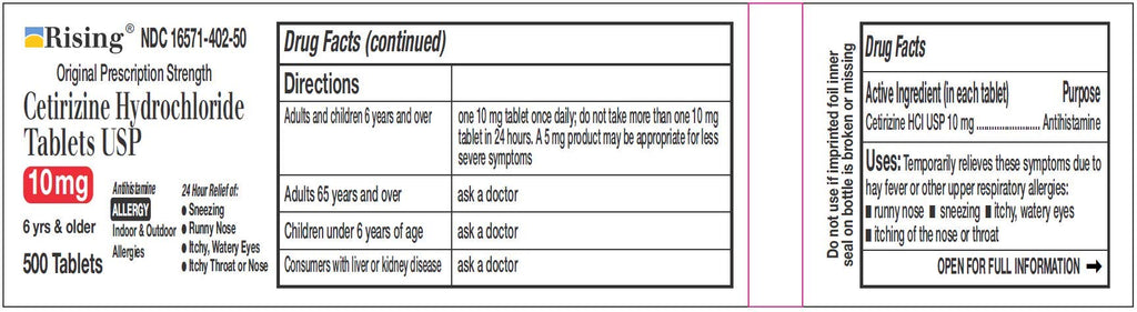 Rising Pharma Cetirizine HCL 10 mg – Antihistamine for Seasonal Allergies | 500 Tablets