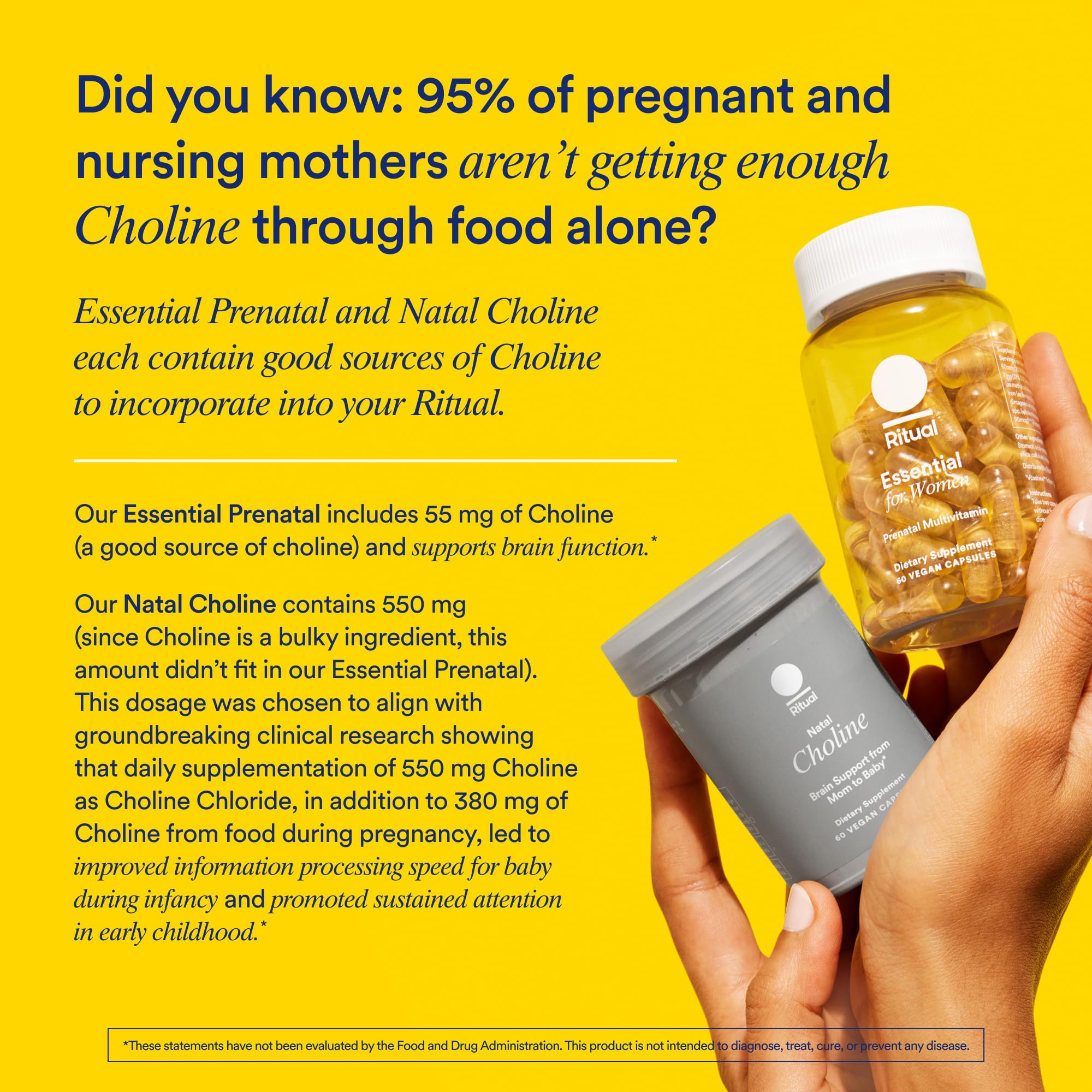 Ritual Essential for Women Prenatal Multivitamin – Vegan, Non-GMO, Citrus, 30 Days