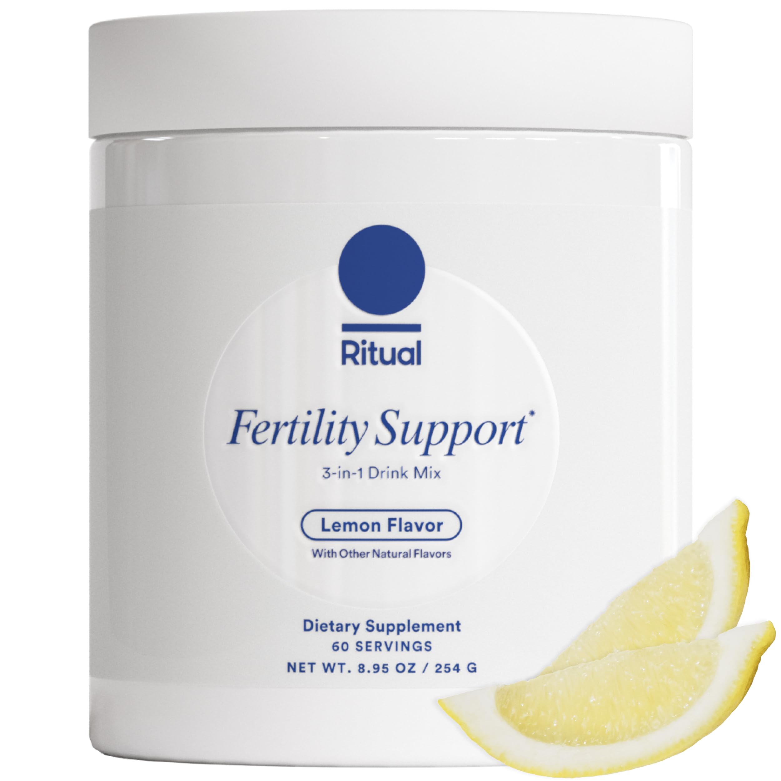Ritual Fertility Support 3-in-1 Drink-Mix — CoQ10, NAC & Myo-Inositol, OB/GYN Designed