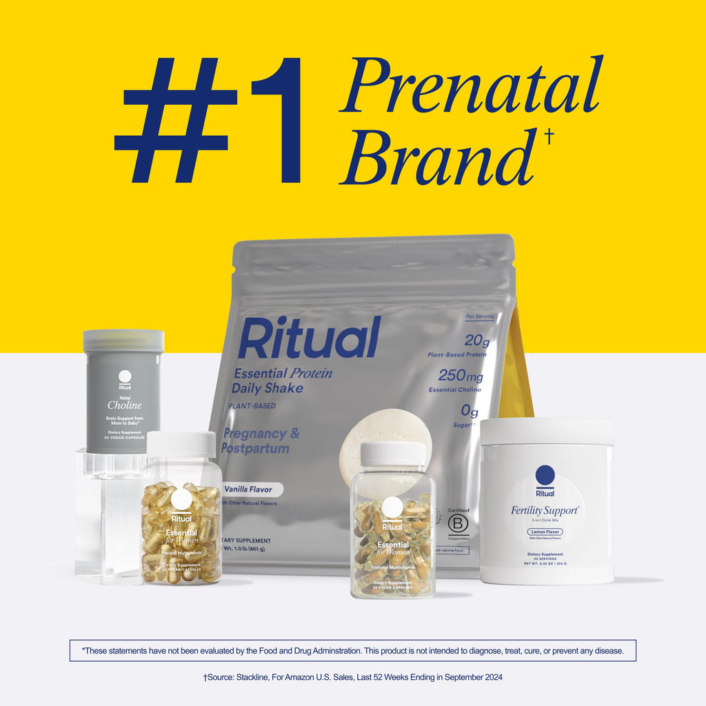 Ritual Fertility Support 3-in-1 Drink-Mix — CoQ10, NAC & Myo-Inositol, OB/GYN Designed