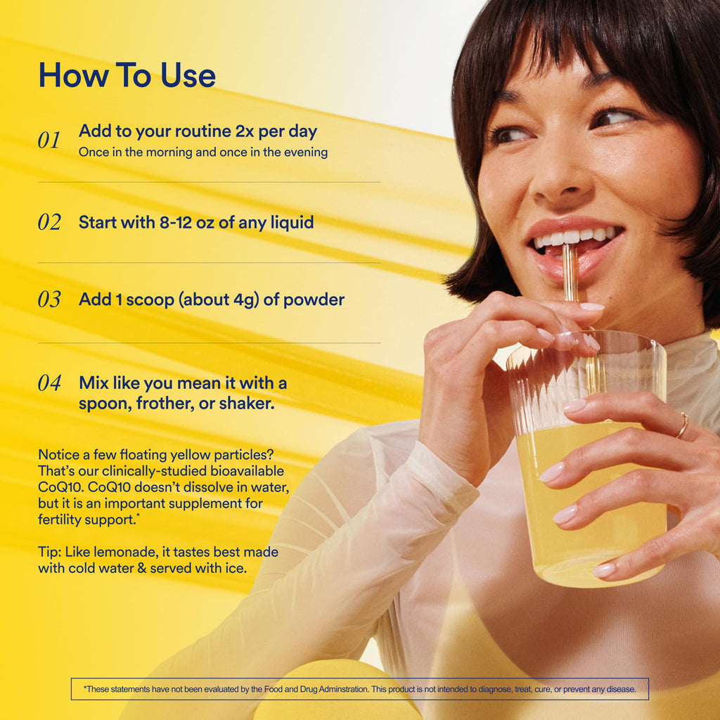 Ritual Fertility Support 3-in-1 Drink-Mix — CoQ10, NAC & Myo-Inositol, OB/GYN Designed