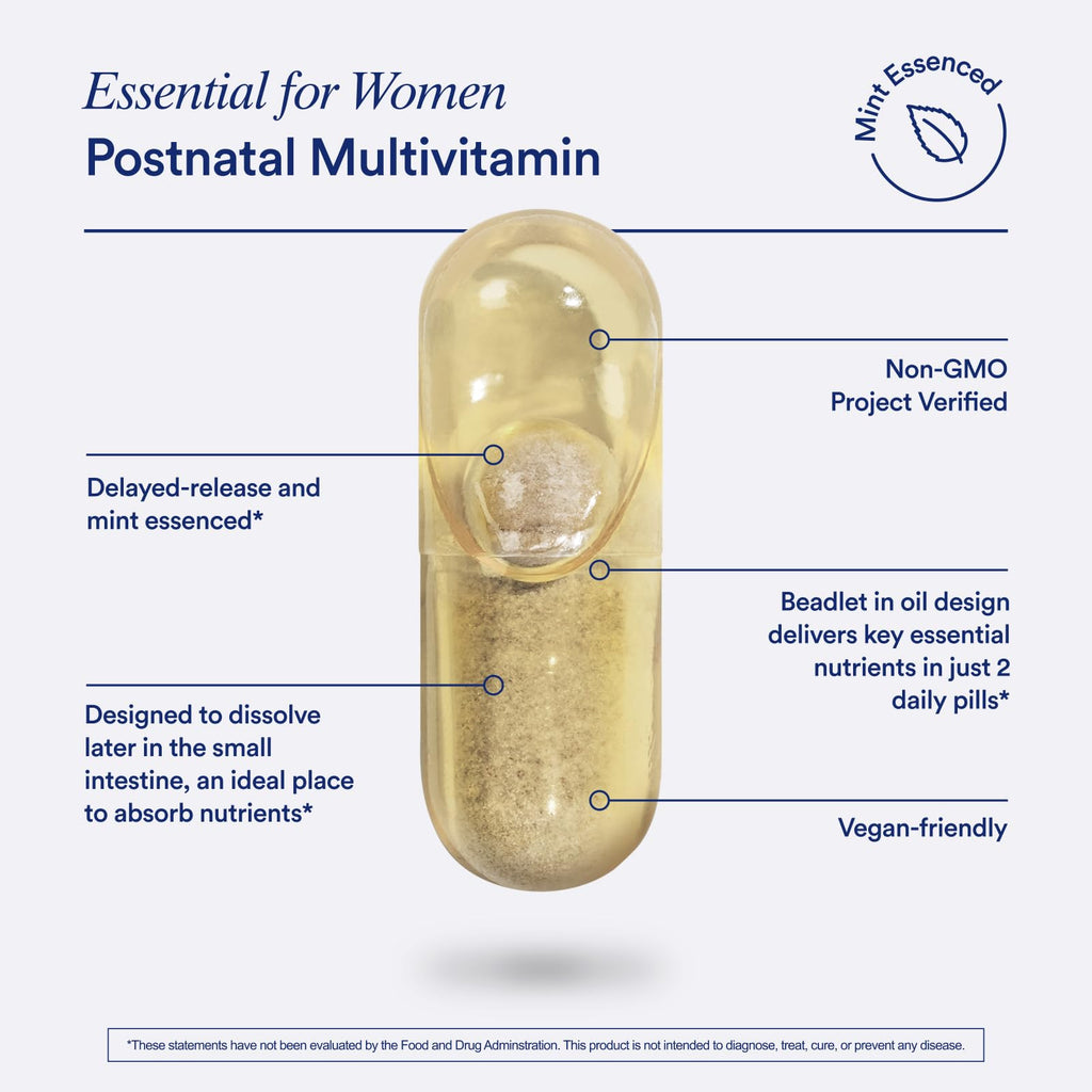 Ritual Essential for Women Postnatal Multivitamin – Omega-3 DHA & Lactation Support, 30‑Day