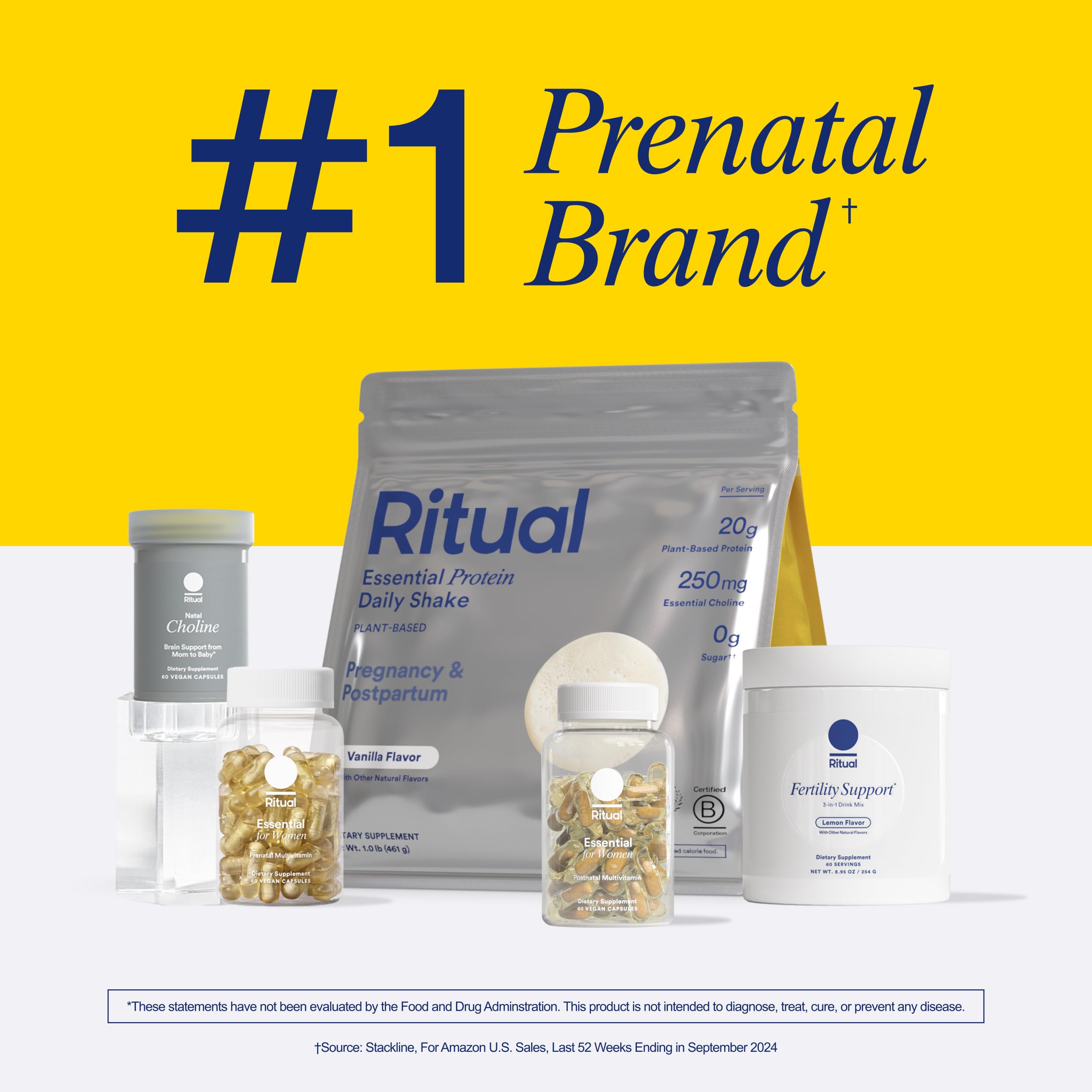 Ritual Essential for Women Postnatal Multivitamin – Omega-3 DHA & Lactation Support, 30‑Day