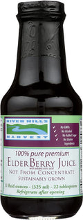 River Hills Harvest Elderberry Juice 11 Ounce – Cold-Pressed, Local