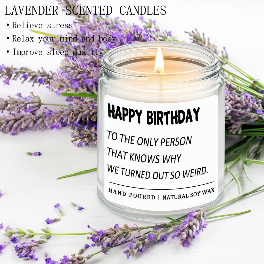 RIZOOCE Lavender Candles – Birthday Gifts for Women, Bestie & Sister Gift Ideas