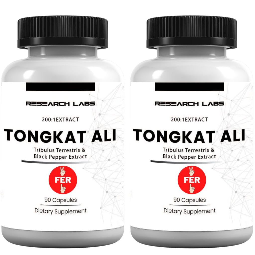Research Labs Longjack Tongkat Ali Extract Capsules 200x Strength | 200,000 mg | Strength, Drive, Performance & Muscle Mass (2)