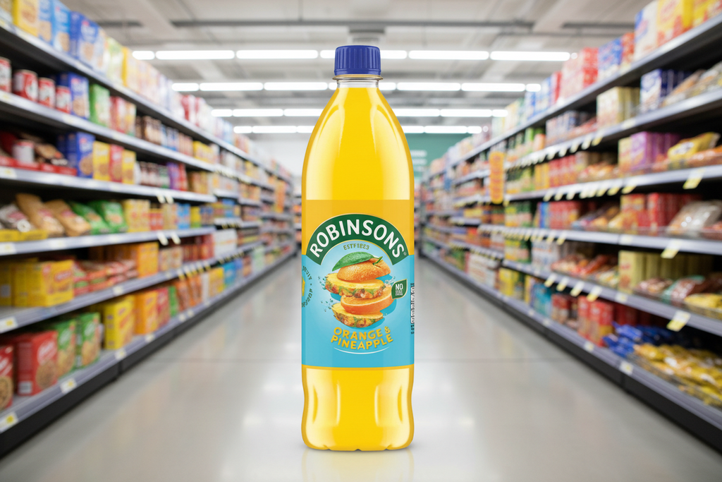 12 x Robinsons Orange & Pineapple 1L Sugar Free
