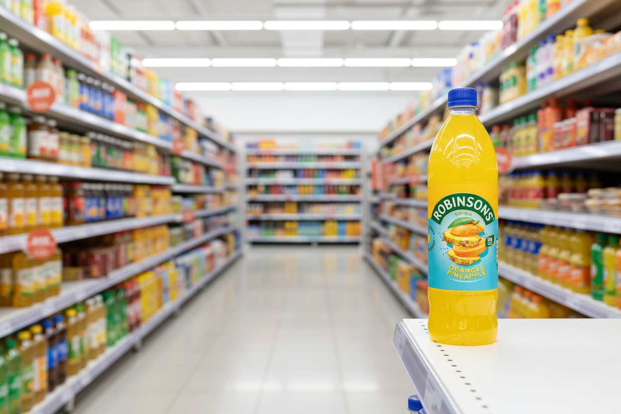 6 x Robinsons Orange & Pineapple 1L Sugar Free
