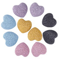 rockcloud Colorful Lava Rock Heart Pocket Stones – 10 Pcs Aromatherapy Diffuser Set