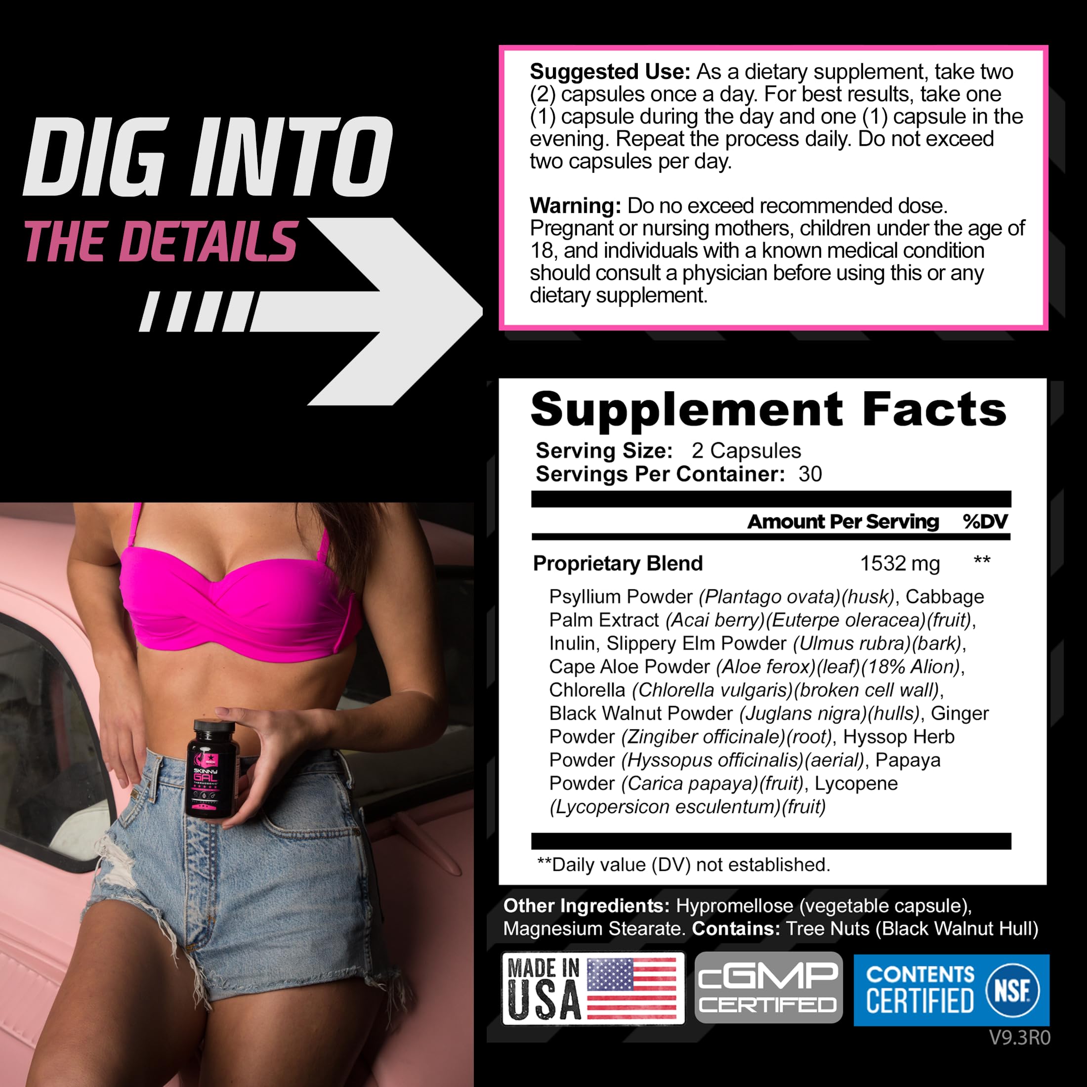 Weight Loss Pills for Women | Rockstar Skinny Gal Thermogenic Fat Burner
