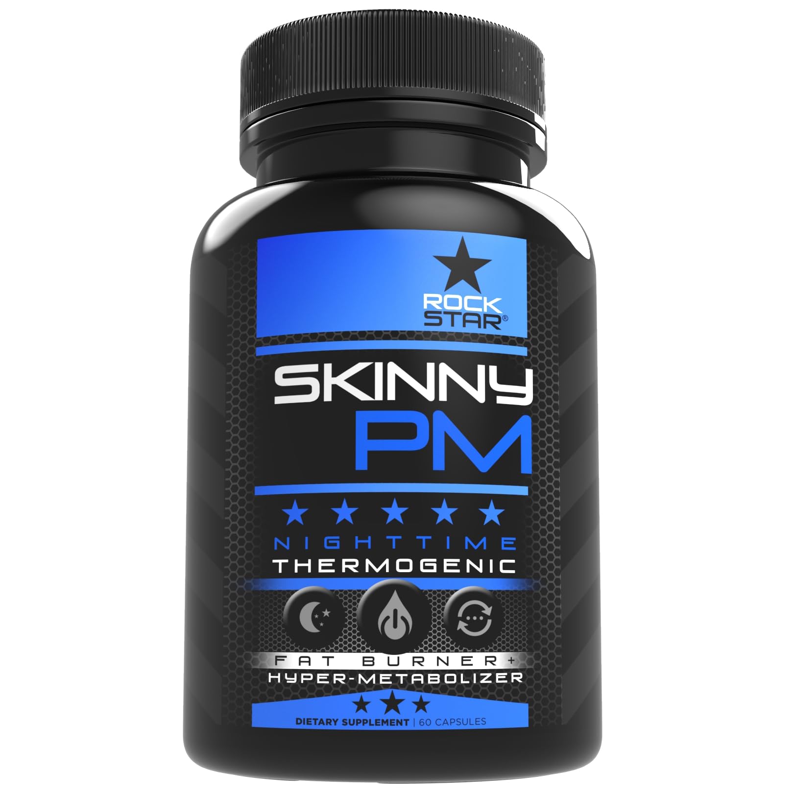 Rockstar Skinny PM Nighttime Fat Burner - 60ct | Thermogenic Diet Pills