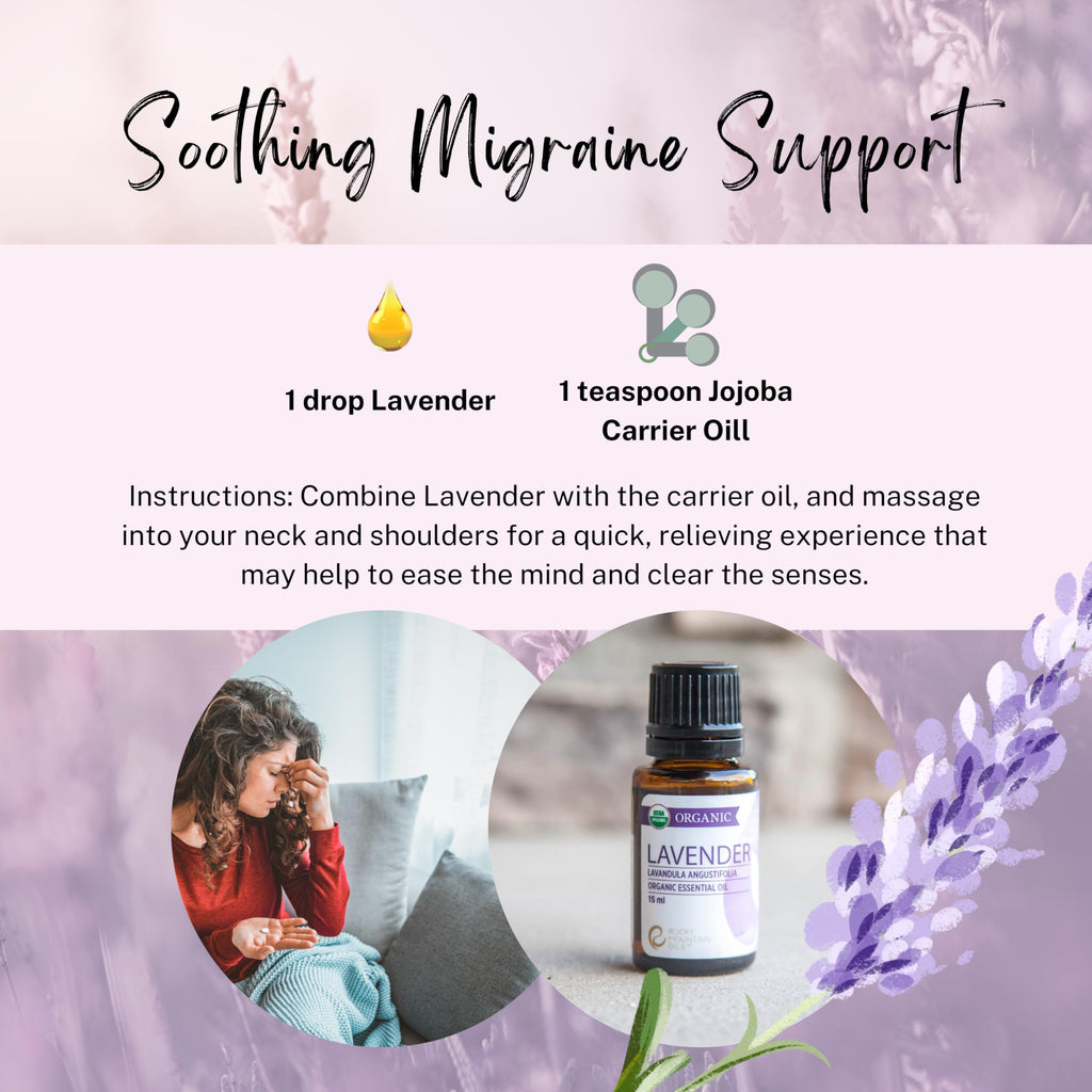 Rocky Mountain Oils Organic Lavender Essential Oil - 15ml | 100% Pure USDA Certified