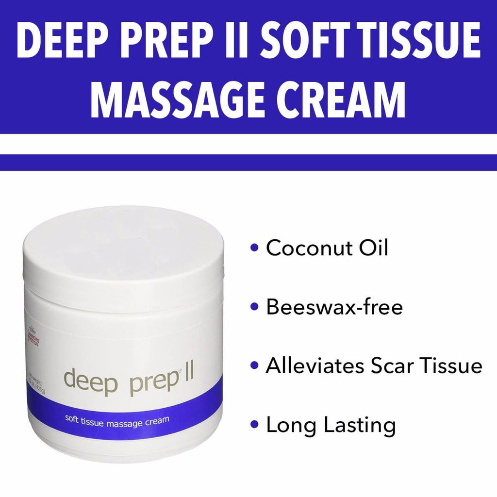 Rolyan Deep Prep II Cream – Beeswax-Free Professional Massage Cream, 15 oz