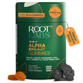 ROOT LABS 10-in-1 Alpha Shilajit Gummies | 4000 mg Pure Himalayan Shilajit, 60 Pack