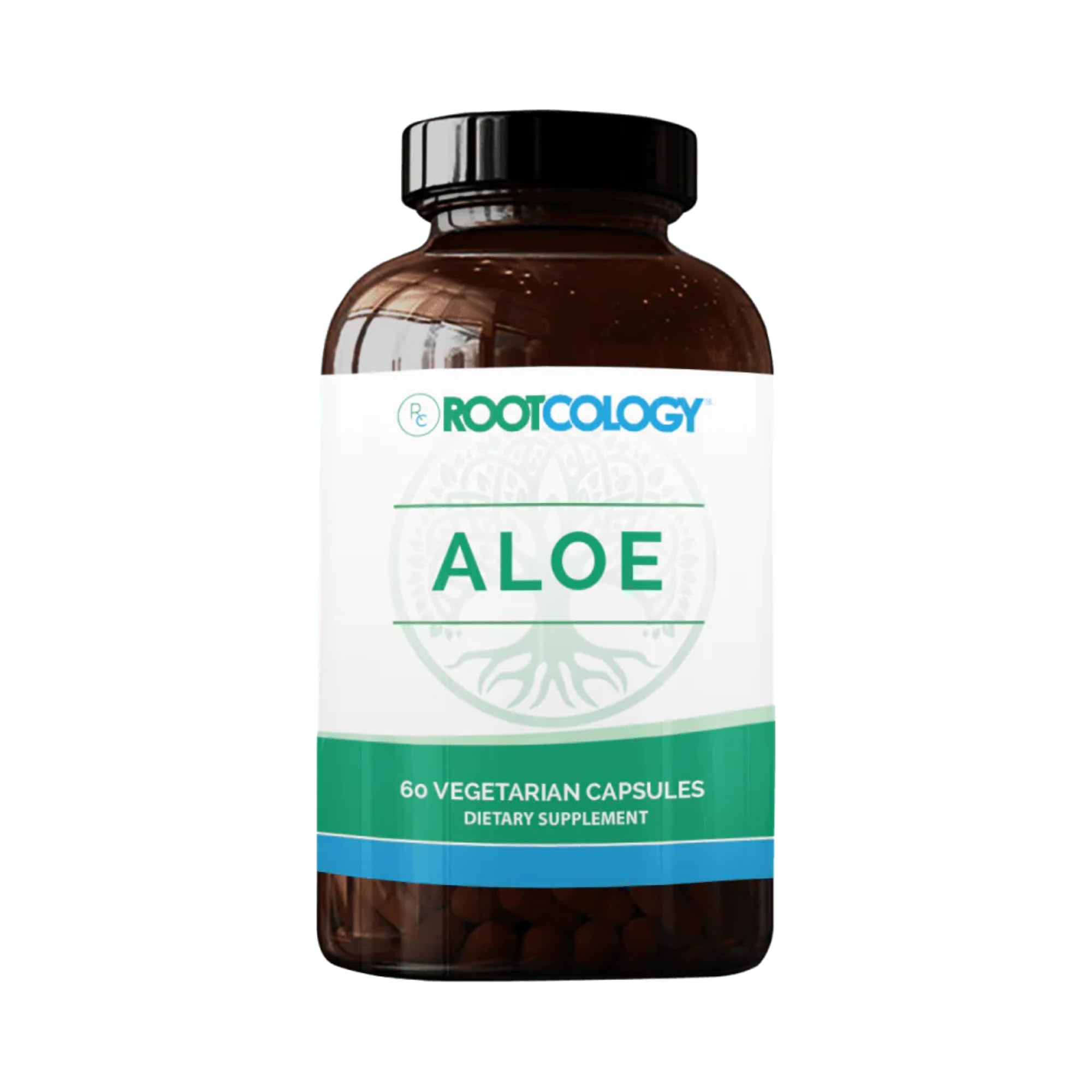 Rootcology Aloe Vera for GI Support by Dr. Izabella Wentz | 200:1 Whole Aloe Leaf Capsules - 60 Vegetarian Capsules