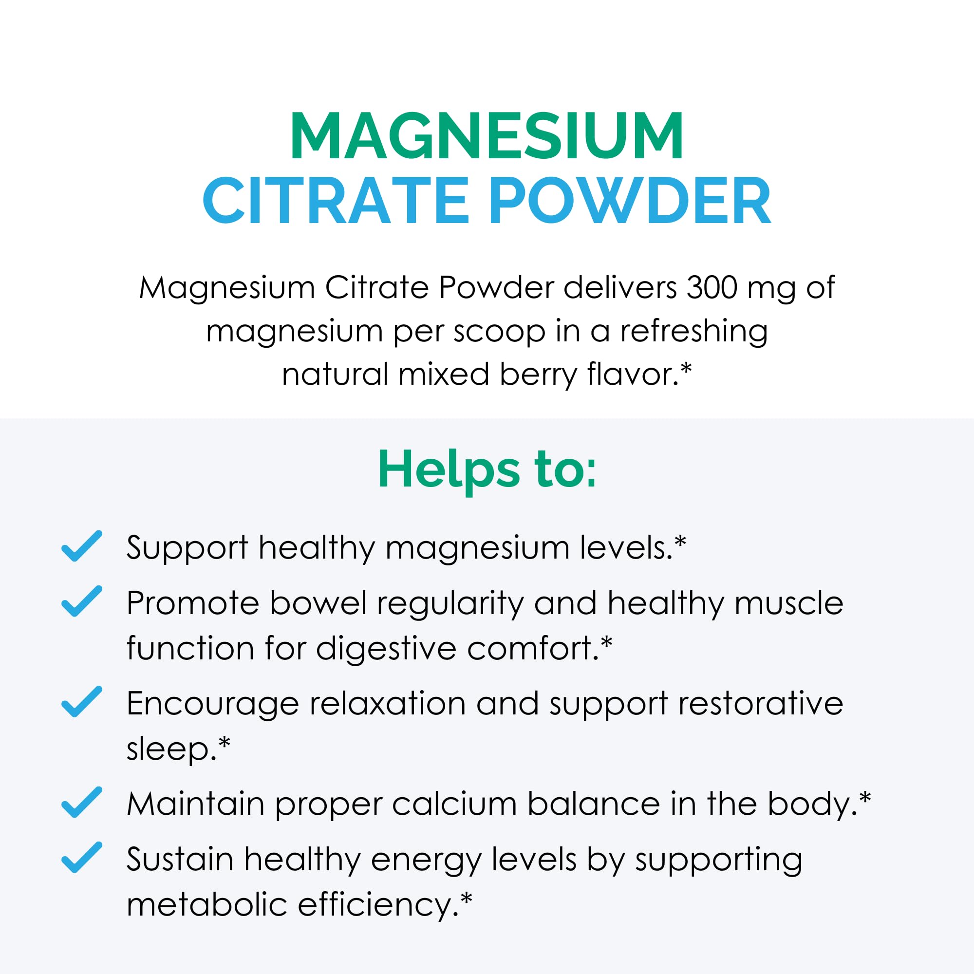 Rootcology Magnesium Citrate Powder 270g (60 Servings) – Mixed Berry | Dr. Izabella Wentz