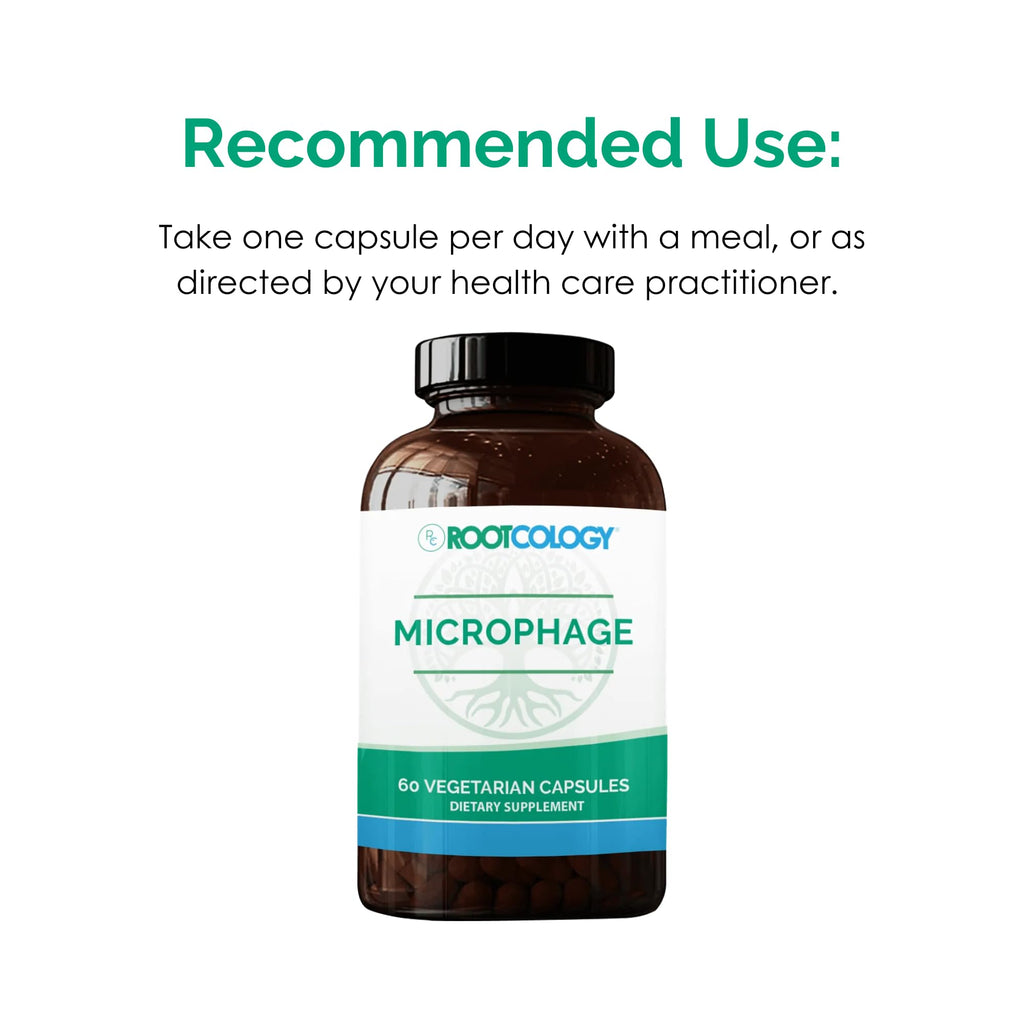 Rootcology by Dr. Izabella Wentz | Microphage: Four-Phage + Seven Probiotics | 60 Vegetarian Capsules