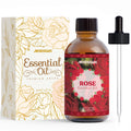 Rose Essential Oil 4 Oz (120ml) - Pure & Natural Fragrance for Diffusers, Aromatherapy, Massage