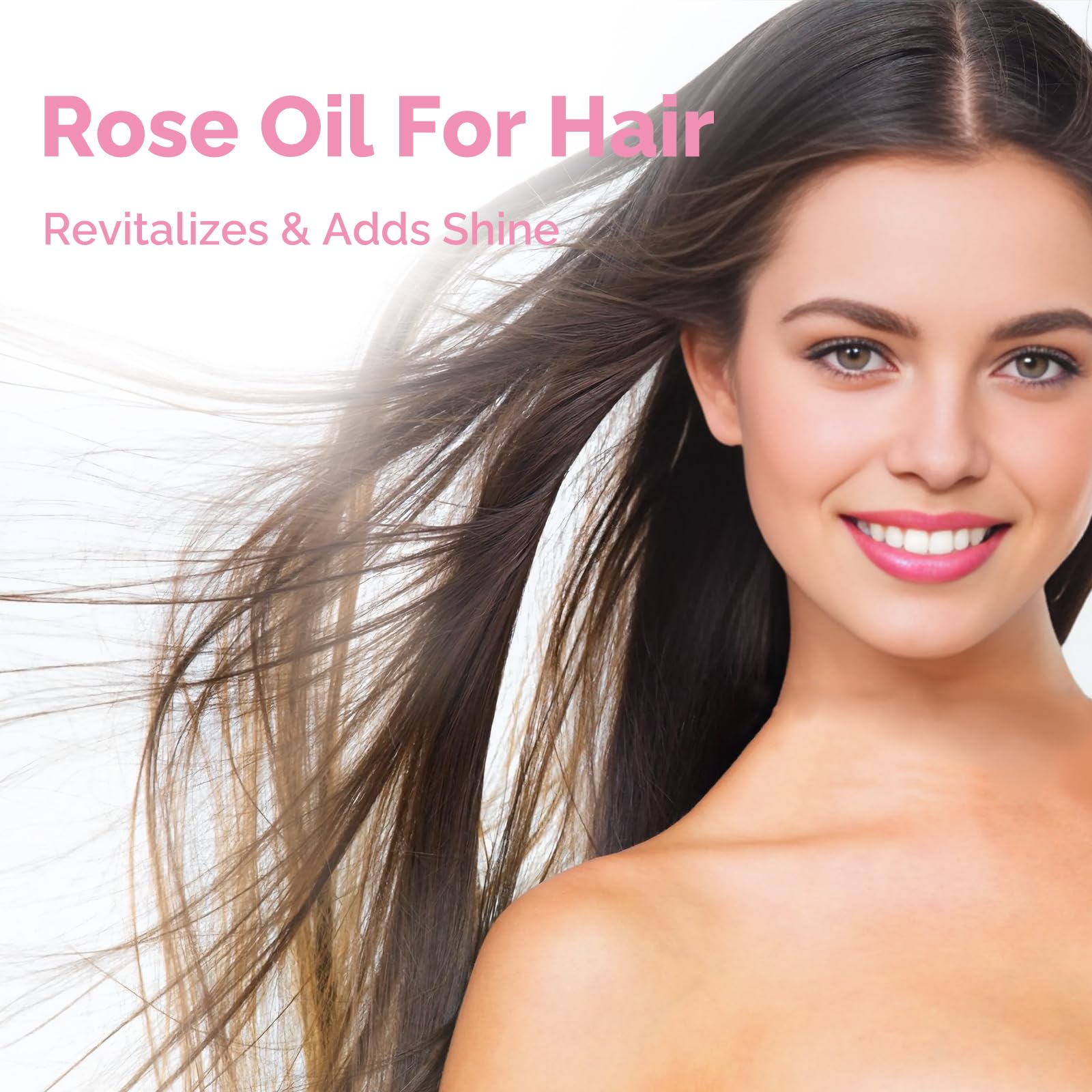 GM Gumili Rose Essential Oil 2 Oz – 100% Pure Rose Oil for Diffuser, Skin, Hair & Massage
