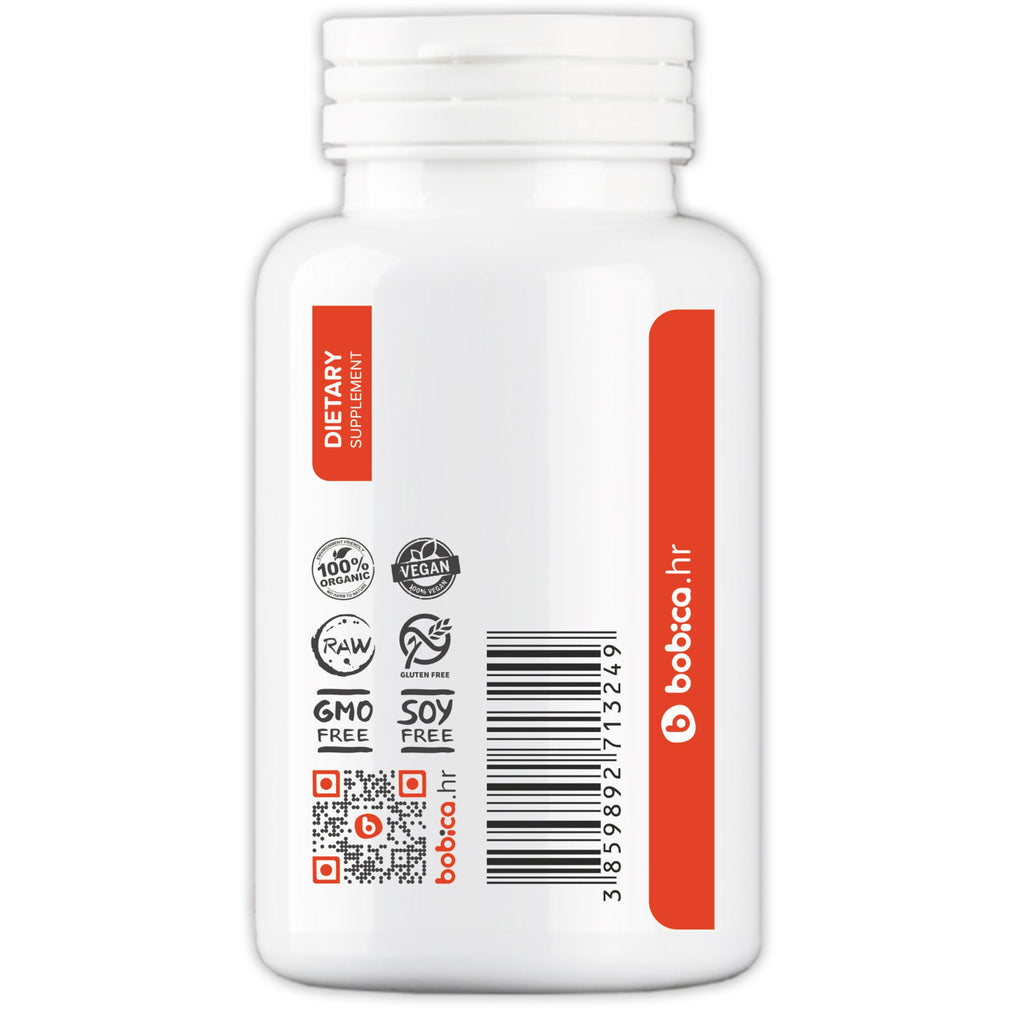 Organic RoseHips & Acerola Capsules – Plant-Based Vitamin C 1000mg | Vegan, GMO-Free (90 Capsules)