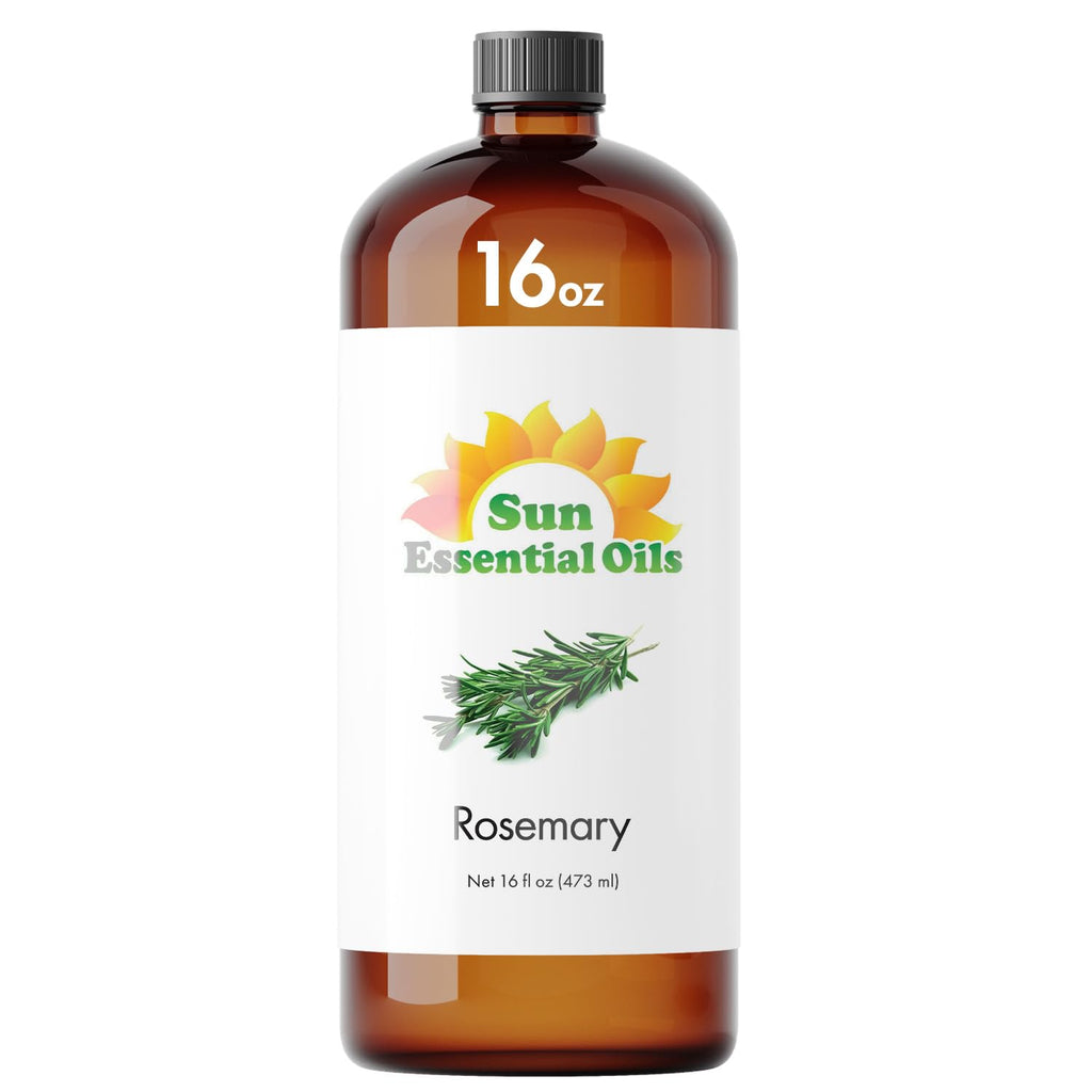 Rosemary Essential Oil 16 oz for Hair Growth, Skin & Aromatherapy | Sun Essential Oils