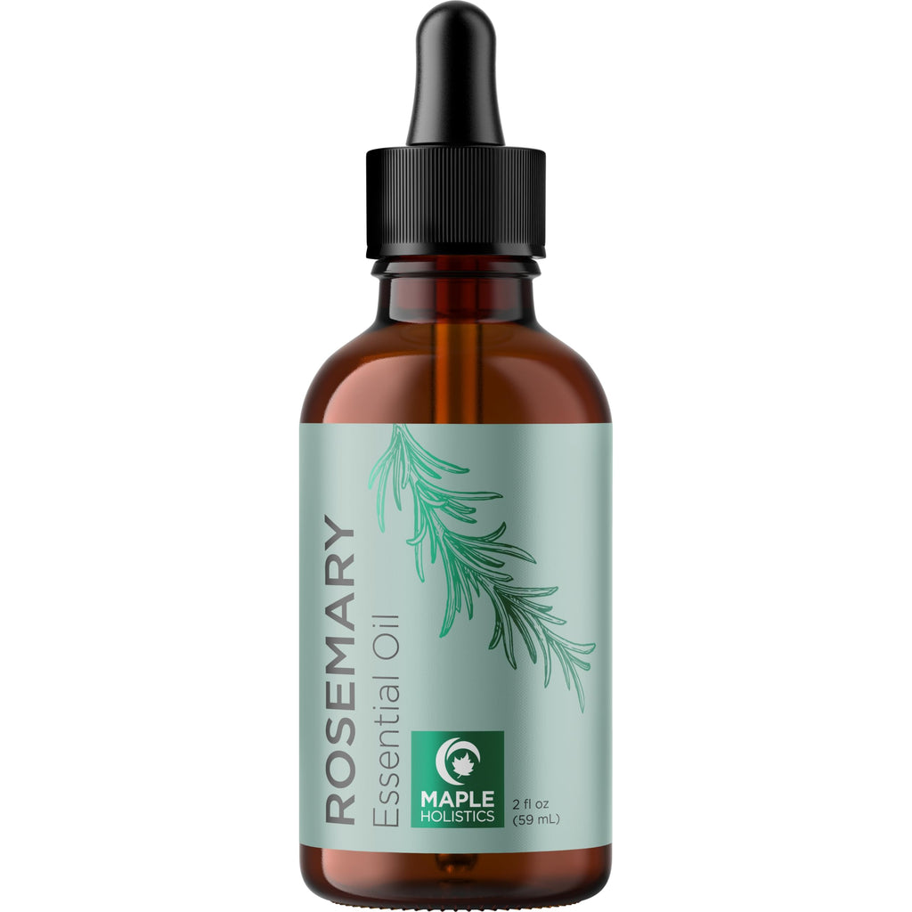 Pure Rosemary Oil for Hair Care – Volumizing Aromatherapy Essential Oil (2oz) | Diffuser, Hair, Skin & Nails
