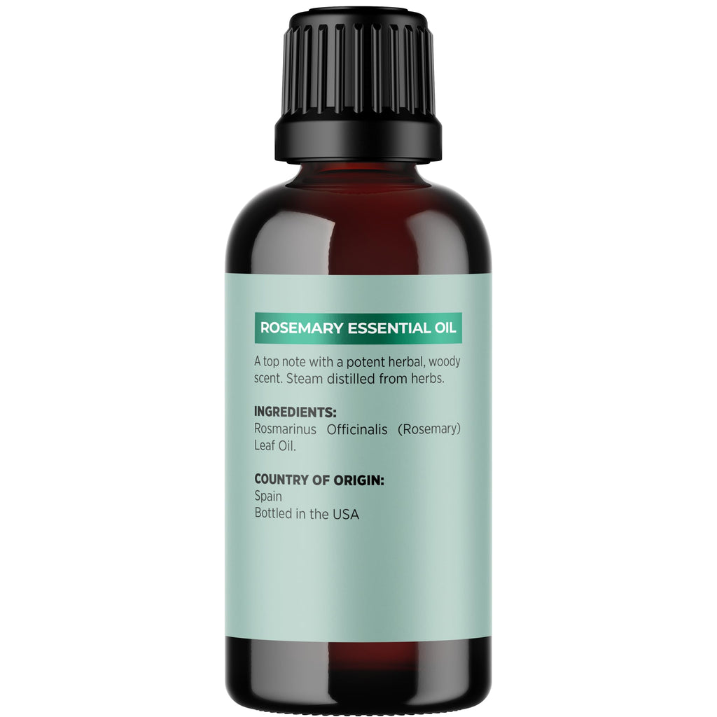 Pure Rosemary Oil for Hair, Skin & Nails | 100% Pure & Undiluted (1 fl oz)