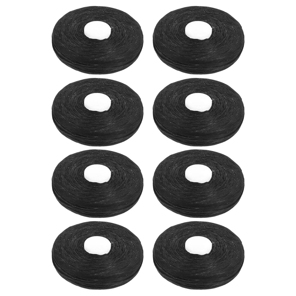 ROSENICE Bamboo Charcoal Dental Floss 50m – Mint Flavor, 8-Pack (Black)