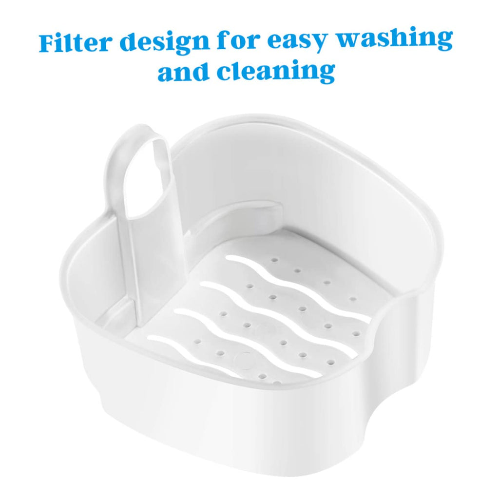 Rosenice Denture Storage Box Set 2 Pack with Strainer Basket | Portable ABS Case