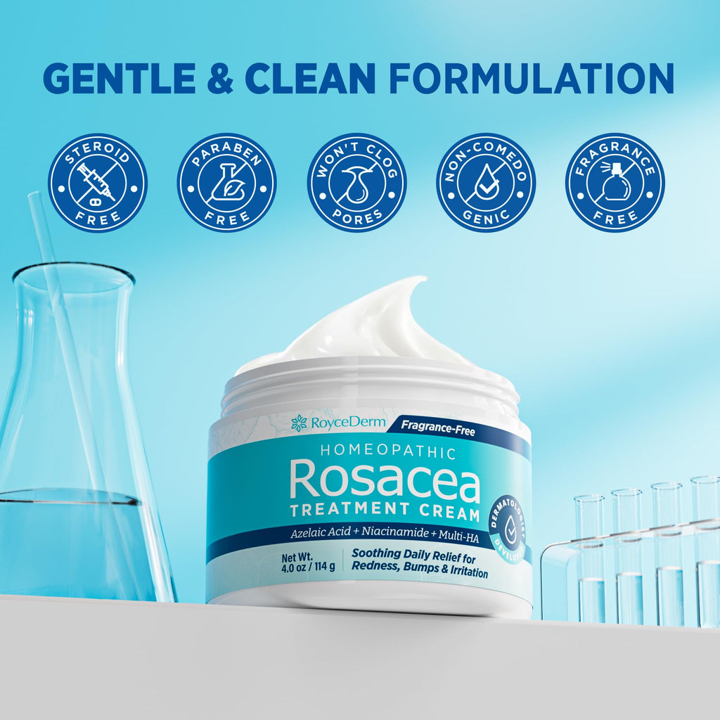 Roycederm Rosacea Treatment with Azelaic Acid – Redness Relief & Corrector for Sensitive Skin