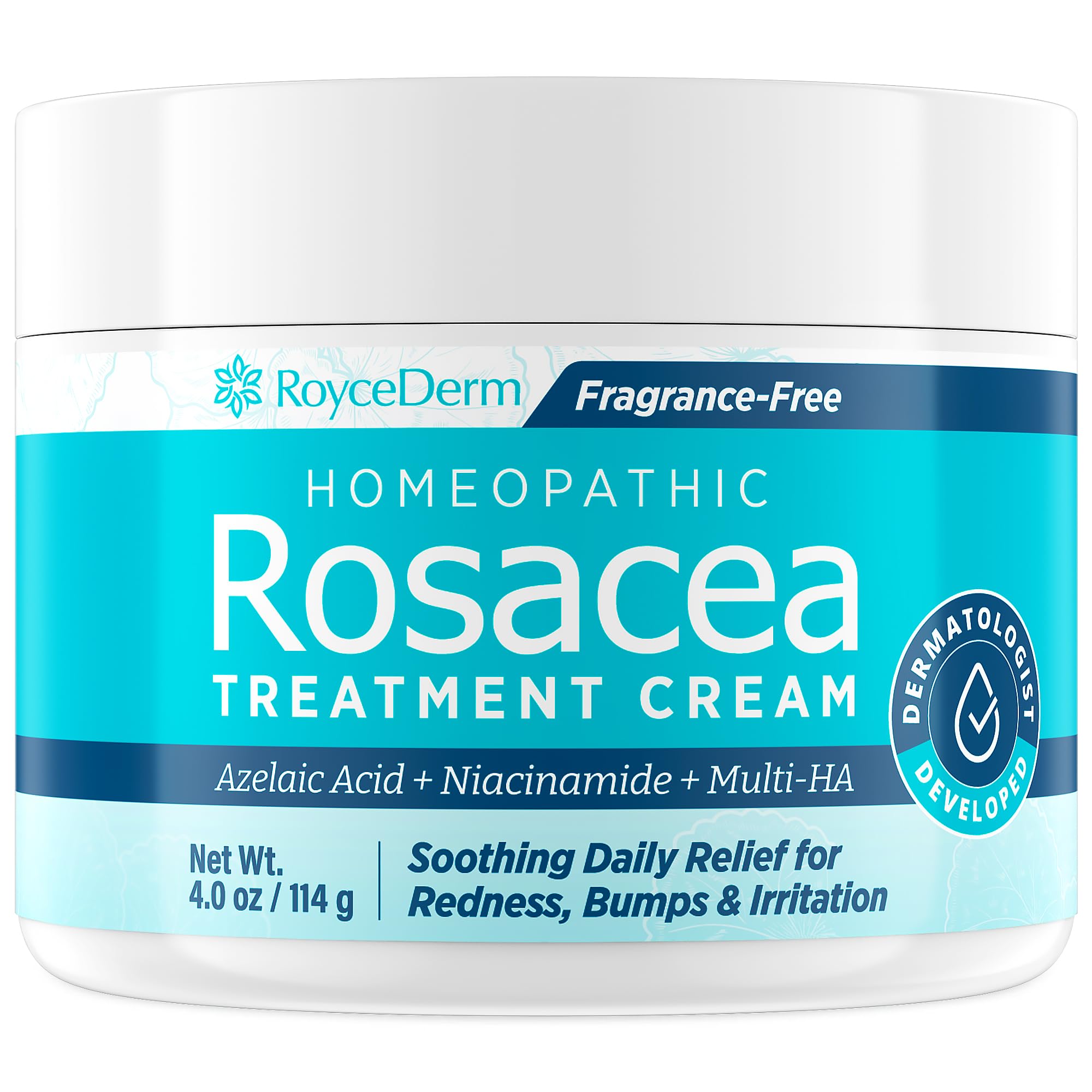 Roycederm Rosacea Treatment with Azelaic Acid – Redness Relief & Corrector for Sensitive Skin