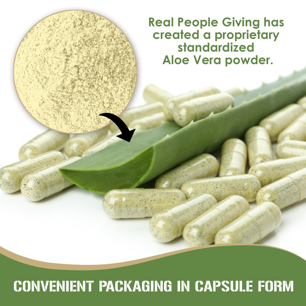 RPG Acemannan Aloe Vera Capsules - Immune & Gut Support | 60 x 250 mg
