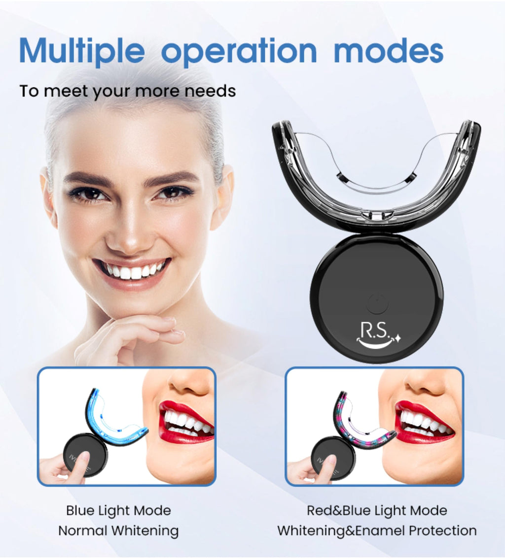 RS Smile Professional Wireless Teeth Whitening Kit – 32x Dual LED Lights