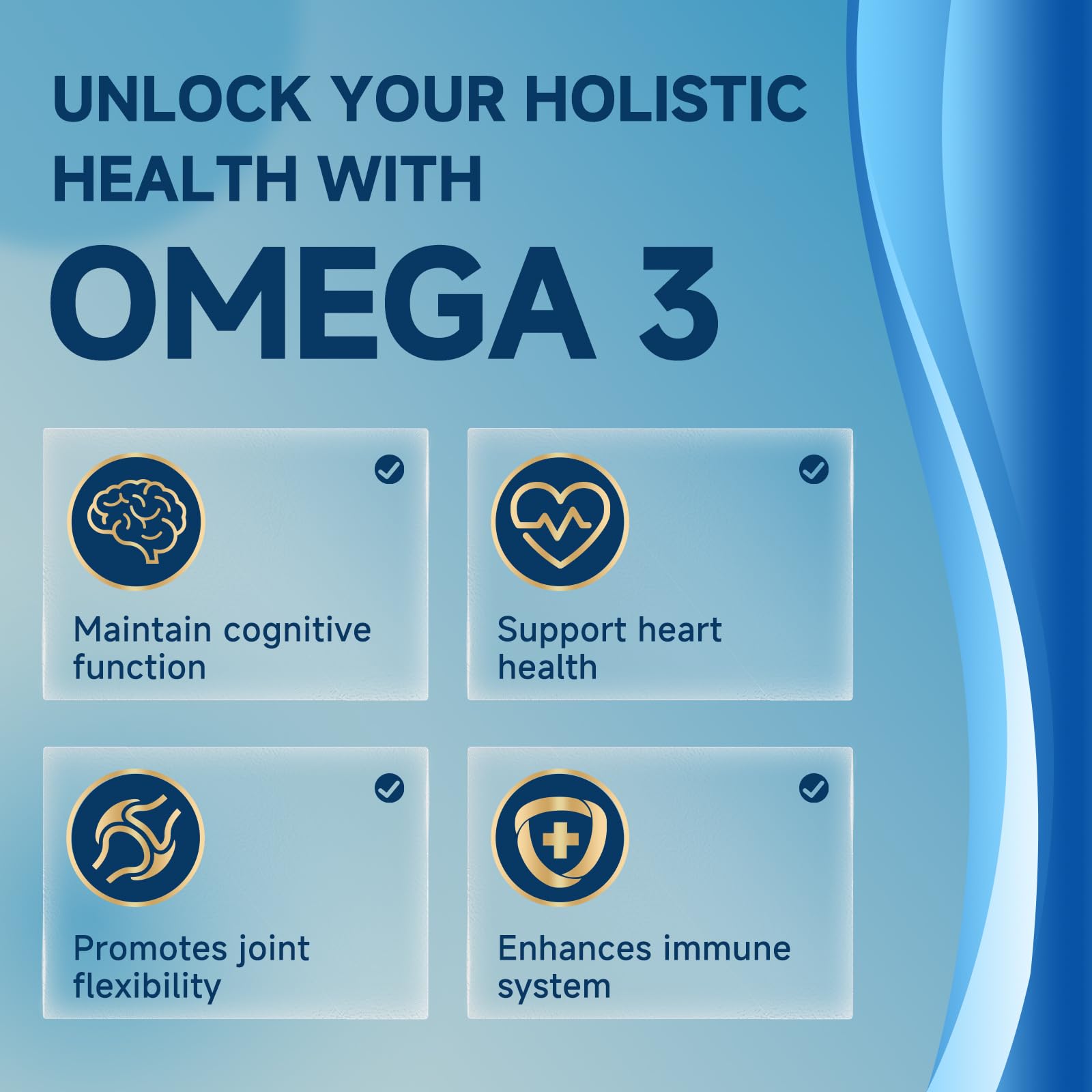 Triple Strength Omega-3 Fish Oil 2000mg with Vitamin E – High Potency EPA, DHA & DPA | 100 Softgels