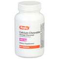Rugby 500mg Calcium Chewable Tablets - Orange Flavor - 60 Count (1 Pack) | Dietary Supplement
