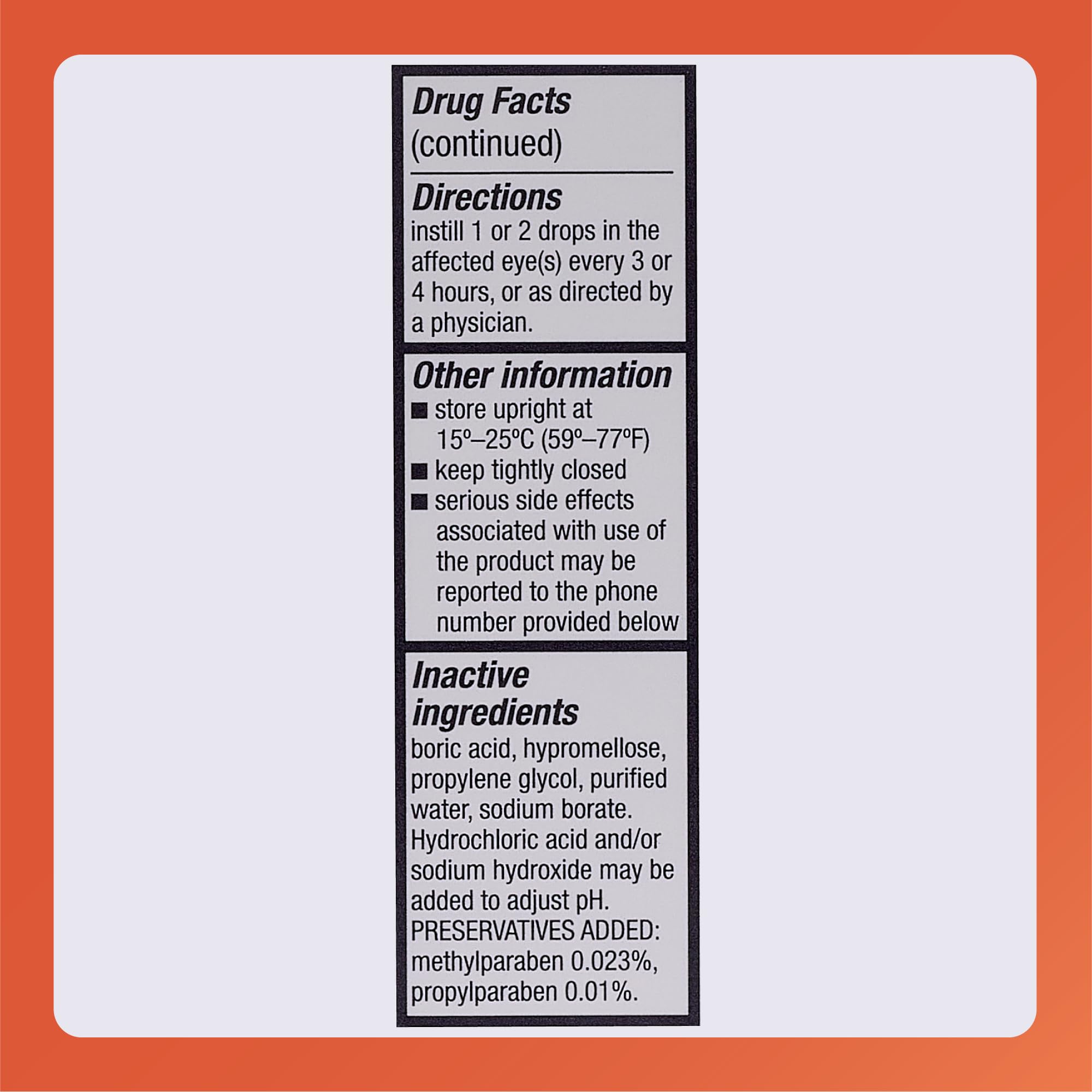 Rugby Laboratories Sodium Chloride 5% Hypertonic Ophthalmic Eye Solution - Alcohol-Free 0.5 fl oz (3-Pack)