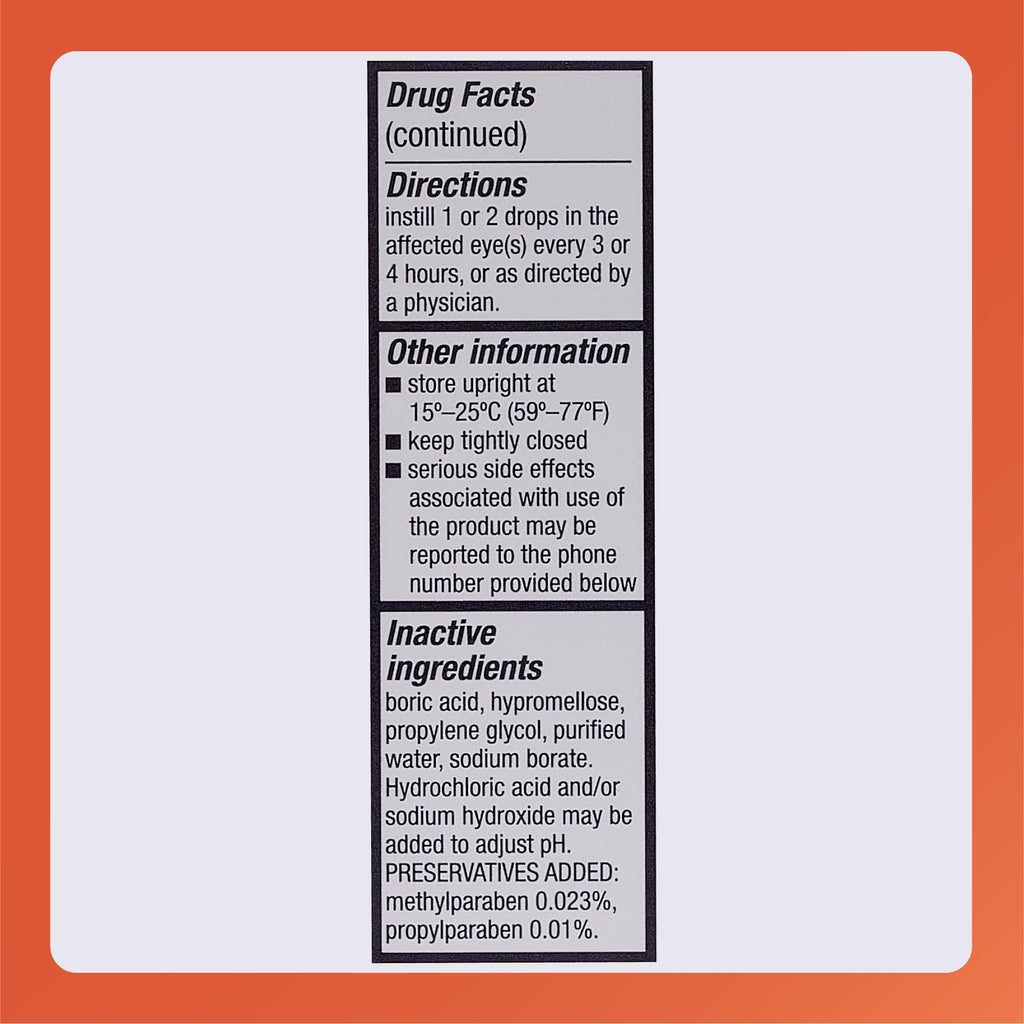 Rugby Laboratories Sodium Chloride 5% Hypertonic Ophthalmic Eye Solution - Alcohol-Free 0.5 fl oz (3-Pack)