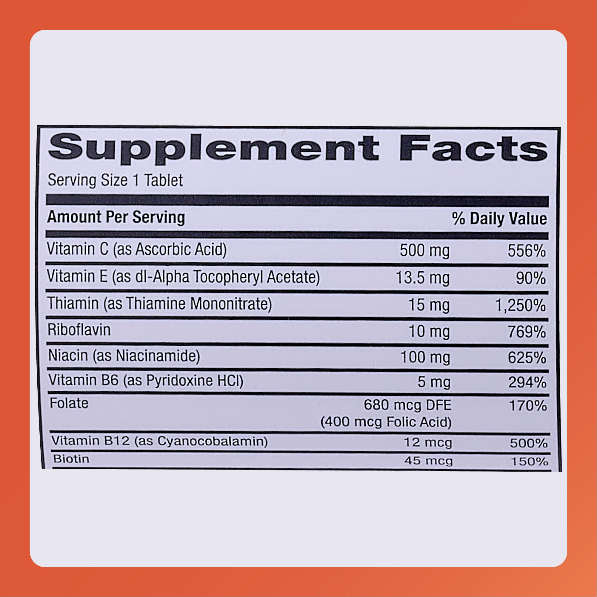 Rugby Multivitamin with Zinc Stress Formula - 60 Tablets
