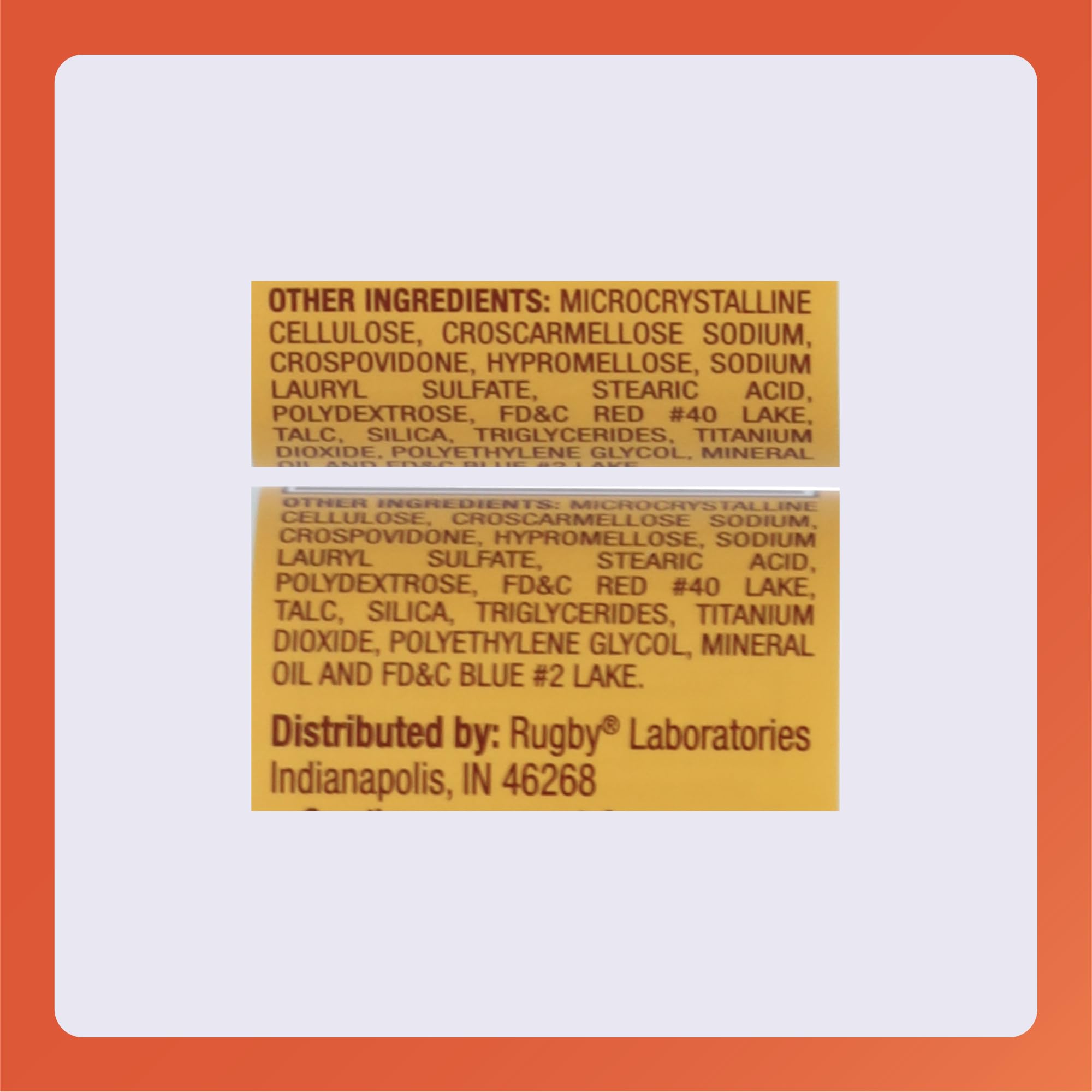 Rugby Ferrous Sulfate 325mg Tablets – Iron Supplement for Women & Men | 100 Count (1 Pack)