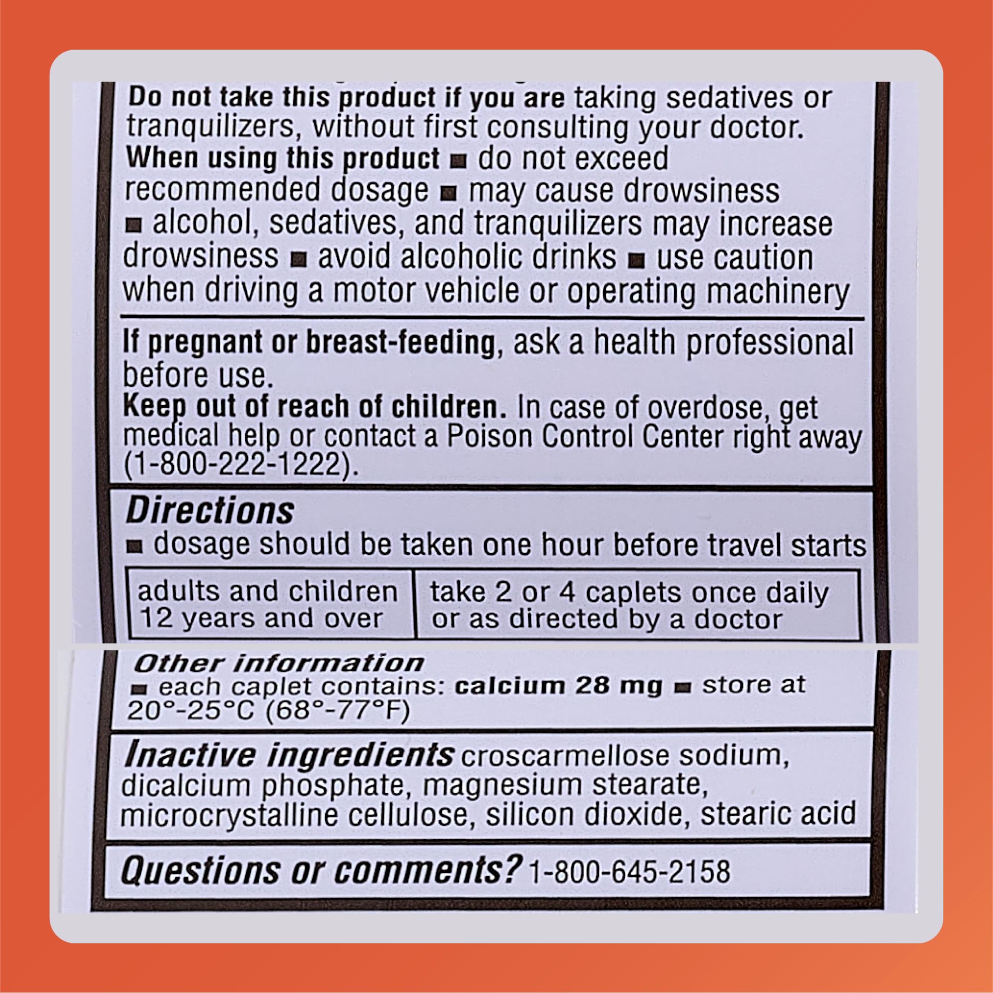 Rugby Meclizine 12.5 mg Caplets - Motion Sickness Relief, 100 Count | Rugby Laboratories