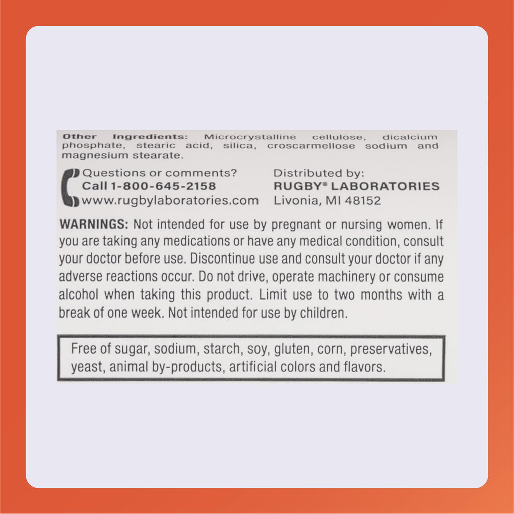 Rugby Melatonin 1mg Tablets - Dietary Supplement - 90 Count