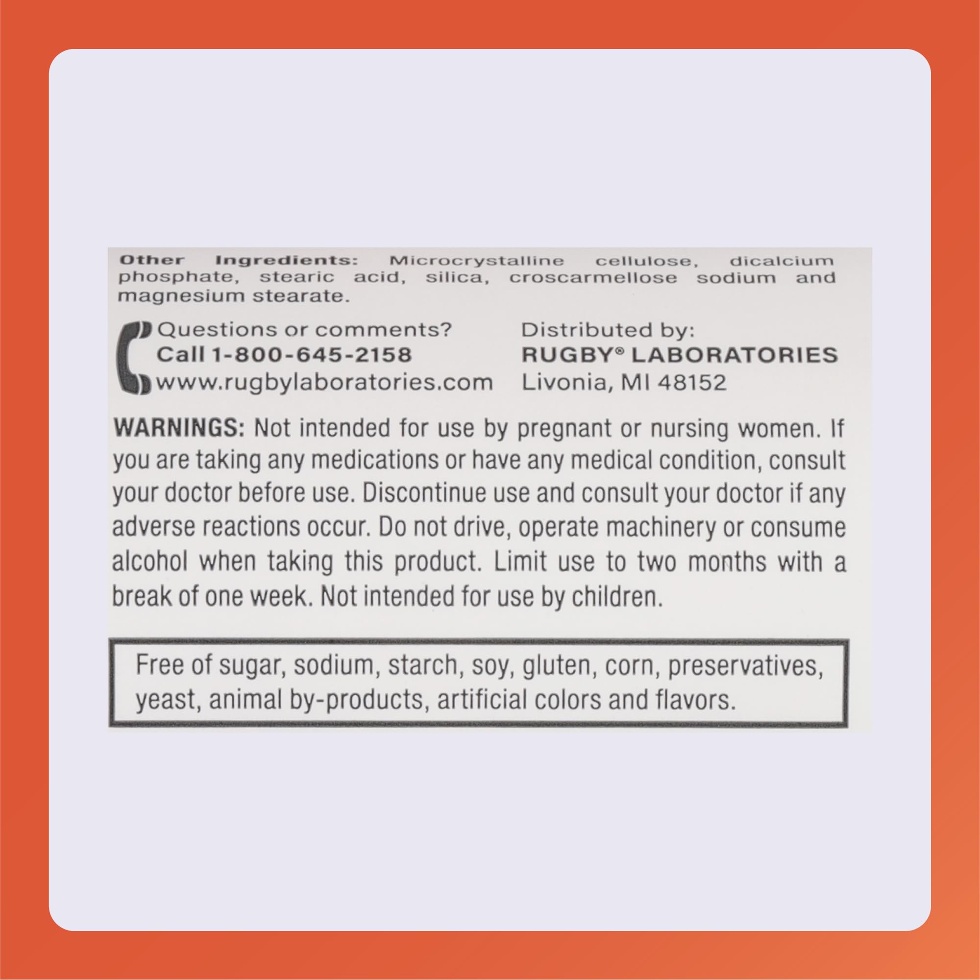 Rugby Melatonin 1mg Tablets - Dietary Supplement - 90 Count