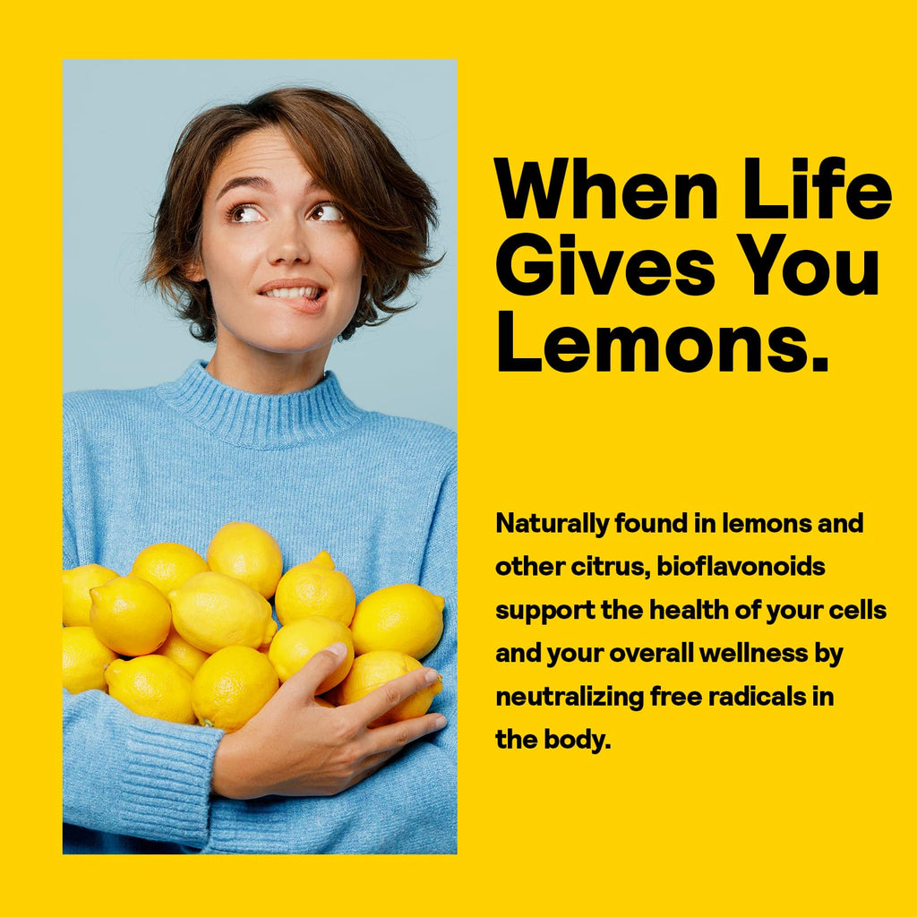 Nature's Life Bioflavonoids 1000mg | 250 Capsules | Lemon Bioflavonoid, Hesperidin & Rutin