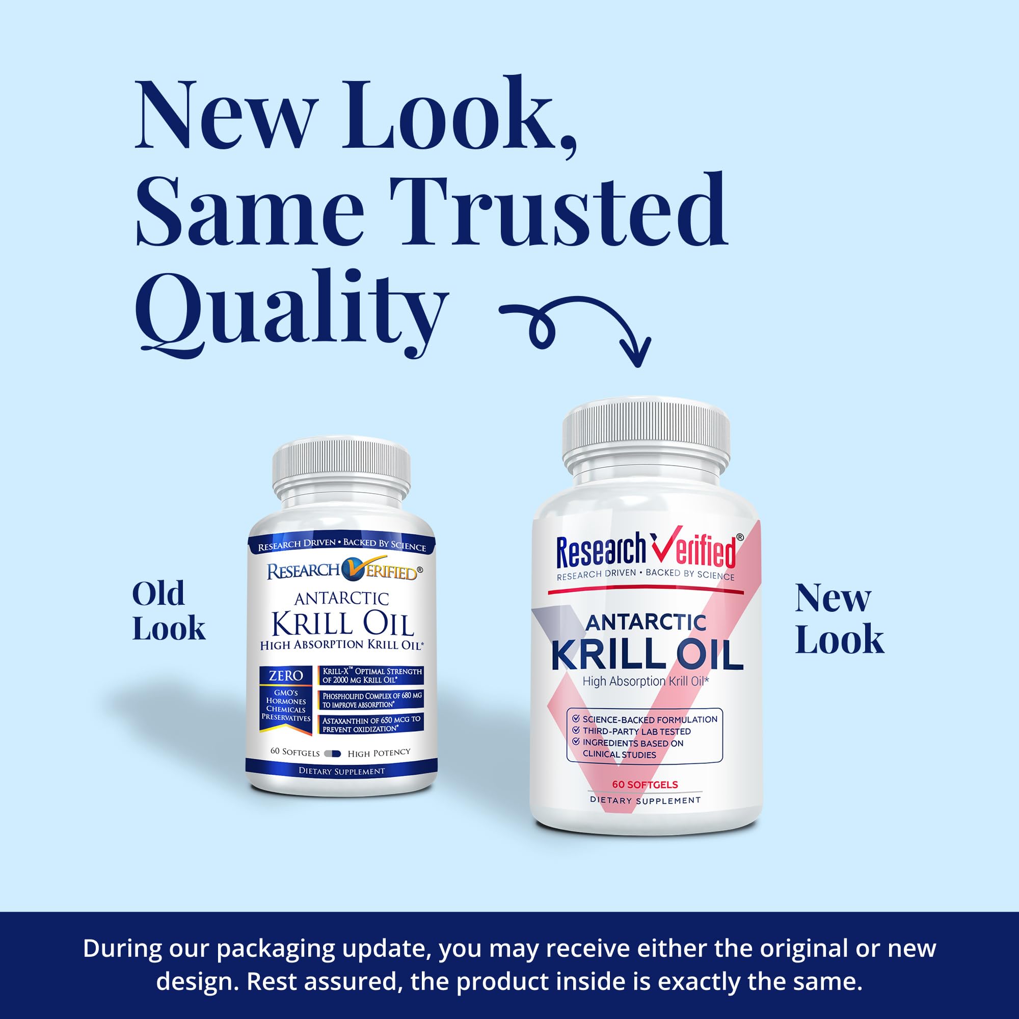 Research Verified Antarctic Krill Oil 2000mg - 360 Softgels - 6 Month Supply - Made in USA | Heart & Brain Support