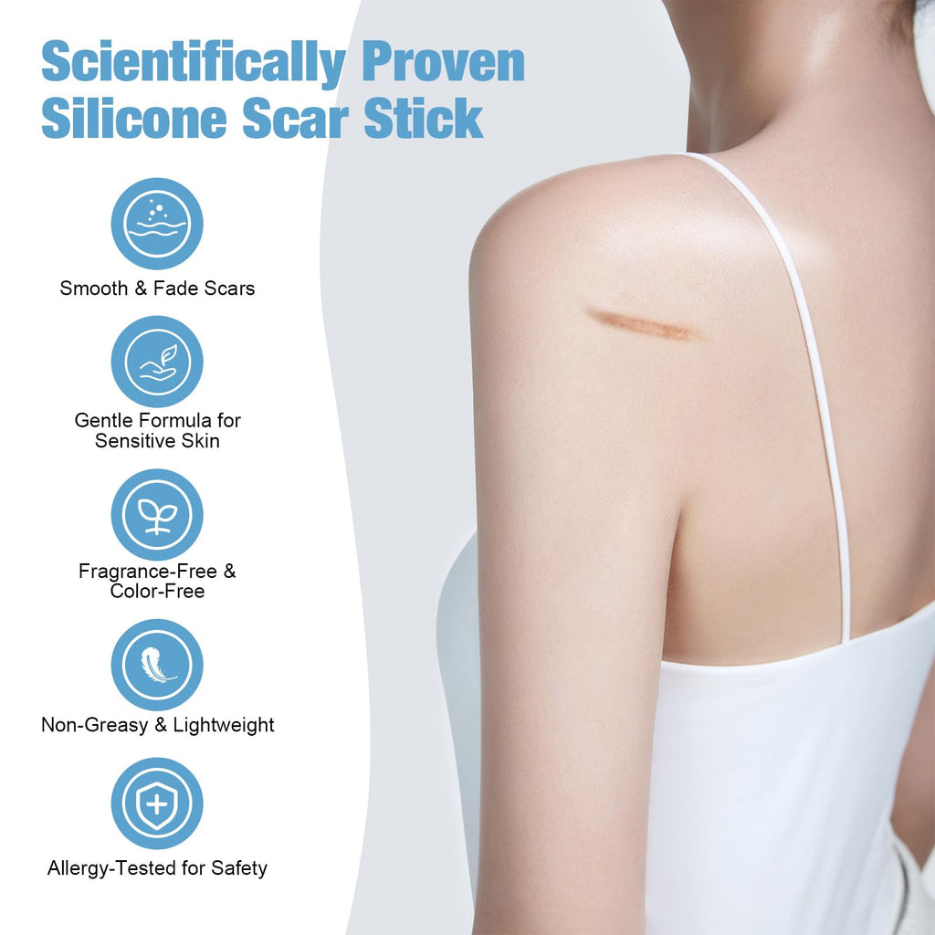Rvlaim Silicone Scar Stick — 80% Silicone for Face & Body (7g)