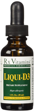 Rx Vitamins Liqui-D3 2000 IU – 1 Fl Oz (Pack of 1) | Vitamin D3 Liquid Supplement