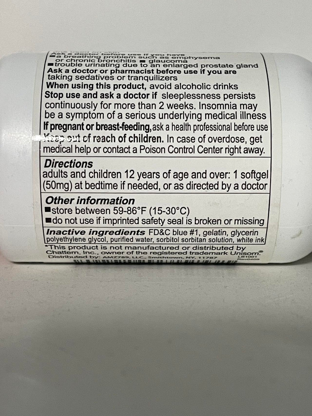 RXZELL Sleep Aid Diphenhydramine 50mg Softgels - 220 Count | Easy-to-Swallow, Non Habit-Forming