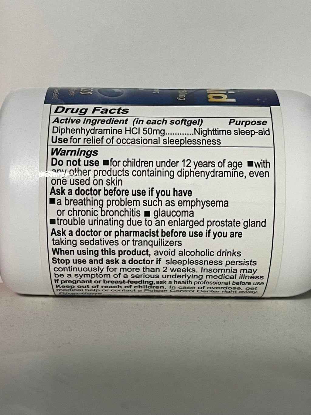 RXZELL Sleep Aid Diphenhydramine 50mg Softgels - 220 Count | Easy-to-Swallow, Non Habit-Forming